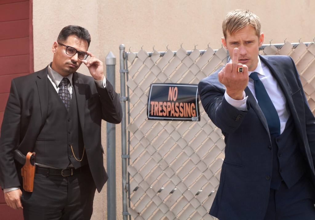 War on Everyone, Bildbeschreibung: Michael Peña, Alexander Skarsgård , 030, Kino, Berlinale