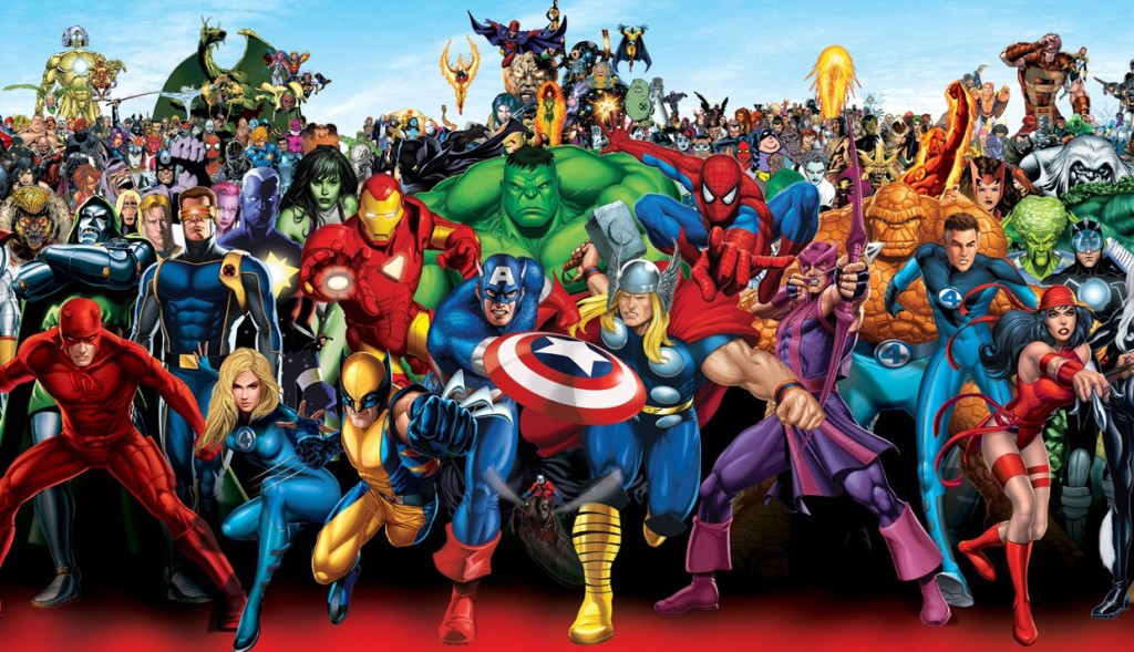 Marvel character group crop