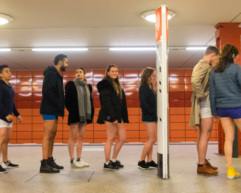 No Pants Subway Ride, Subway, 2018, Berlin, New York