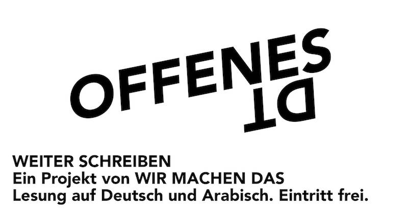 Literatur, Lesung, Arabisch, Deutsch, Geflüchtete, Schriftsteller