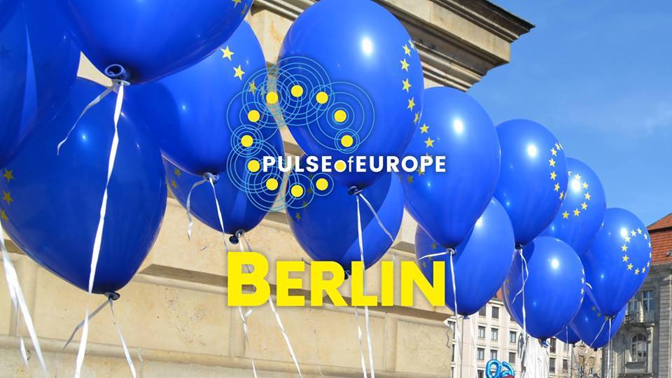 Pulse of Europe, Demo, Politik, EU, Europäische Union, Berlin,
