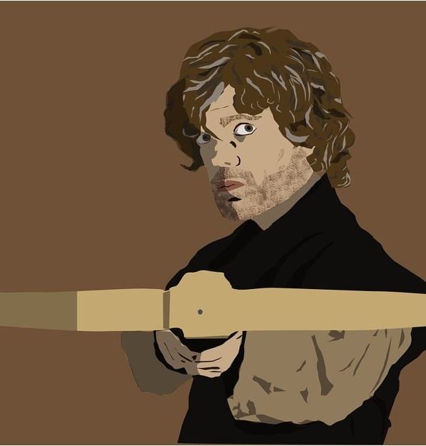 Illustrierter Tyrion Lannister mit Armbrust