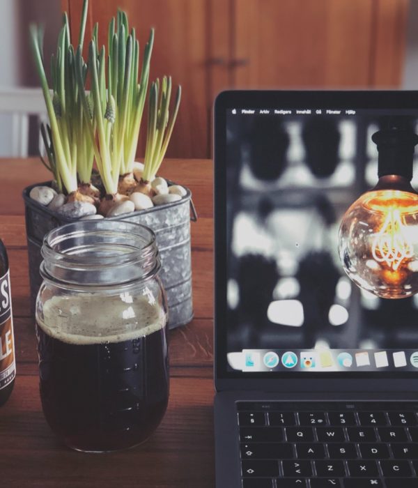 Beer, laptop, online bar, bar