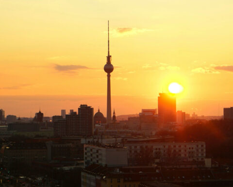 Sonnenuntergang in Berlin
