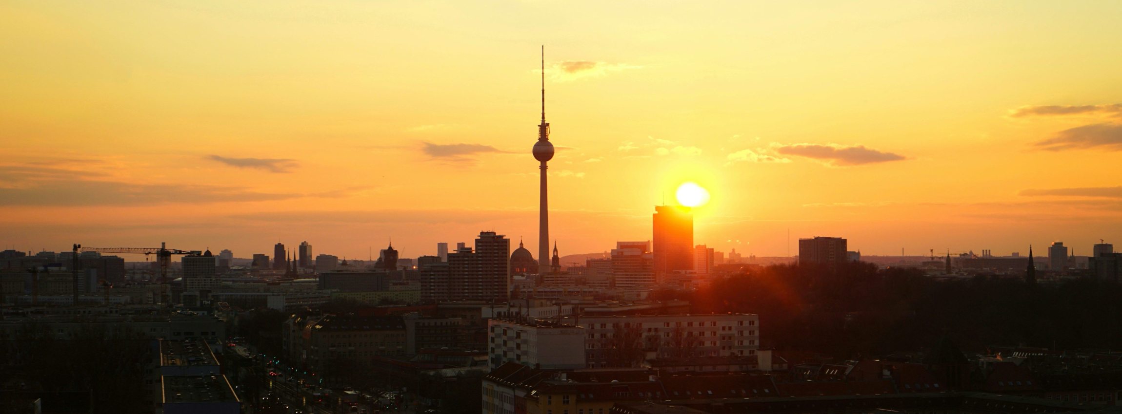 Sonnenuntergang in Berlin