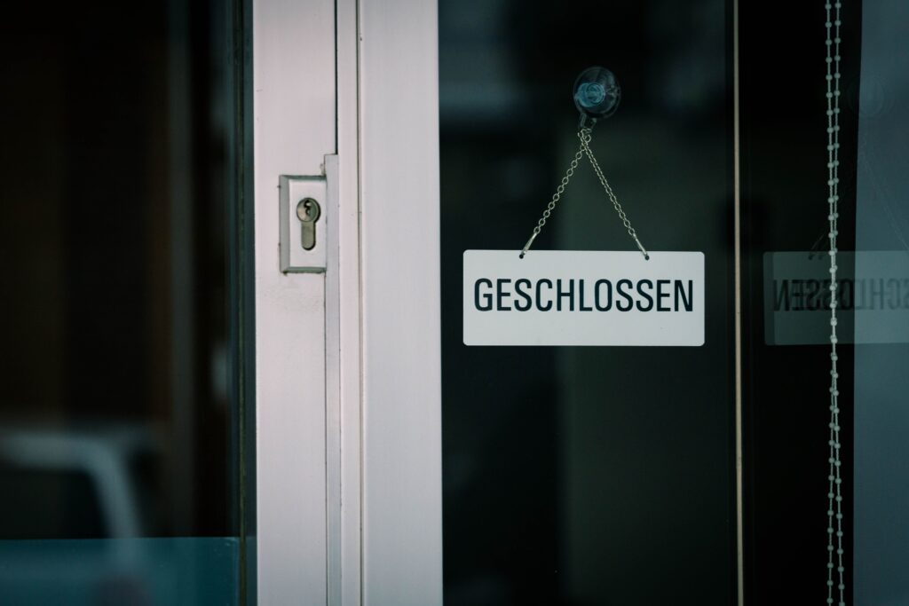 Gewerbe, Geschäft, Insolvenz